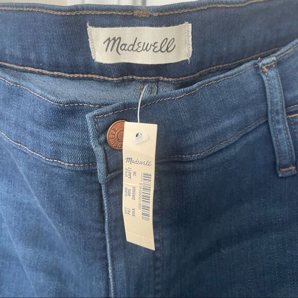 Madewell Roadtripper distressed fray hem skinny jeans women's plus size 36 NEW - Picture 3 of 9